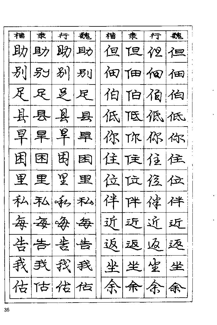 《庞中华钢笔字帖》84版