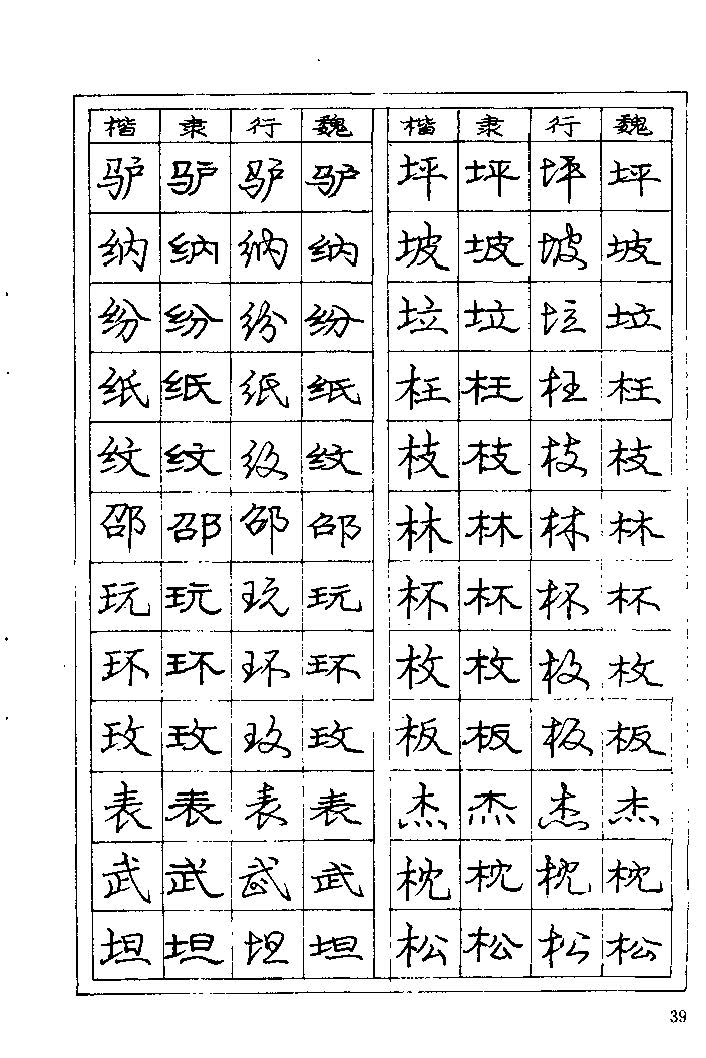 《庞中华钢笔字帖》84版