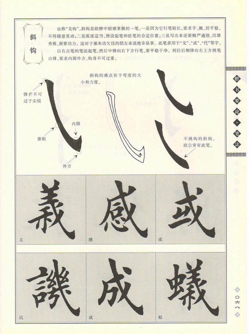 田英章书法专业教程 《楷书要论：笔画》 高清字帖教程