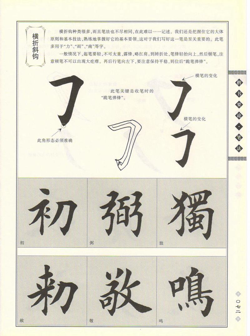 田英章书法专业教程 《楷书要论：笔画》 高清字帖教程