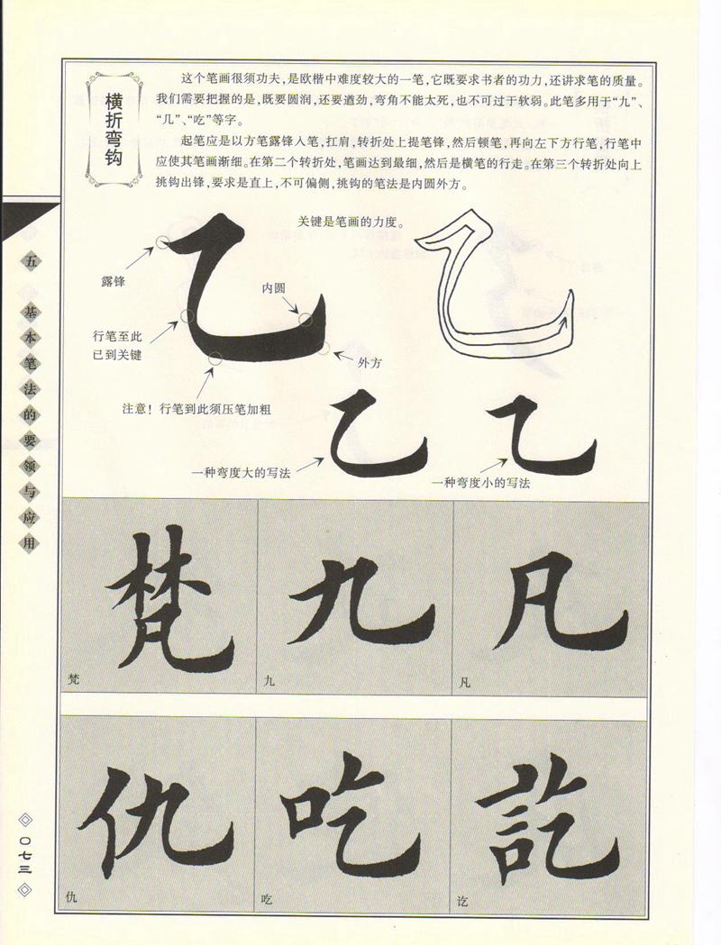 田英章书法专业教程 《楷书要论：笔画》 高清字帖教程