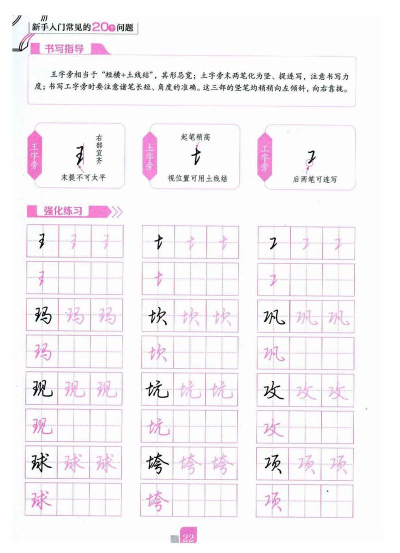 荆霄鹏《新手入门常见的20个问题》行楷