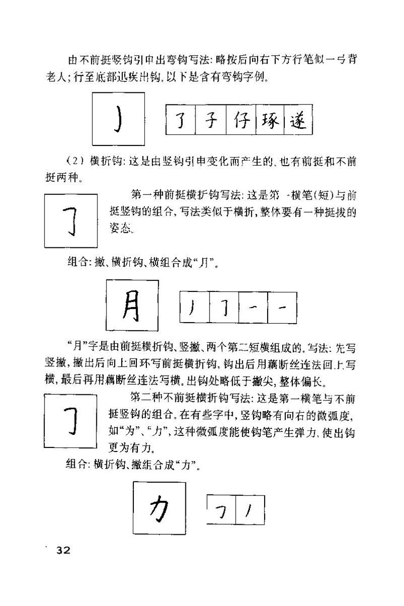 钱沛云 硬笔书法技巧 字帖