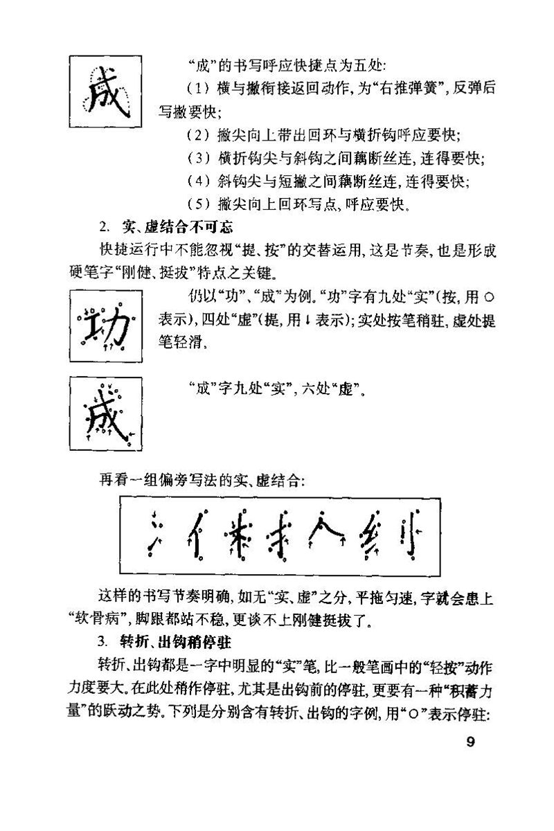 钱沛云 硬笔书法技巧 字帖