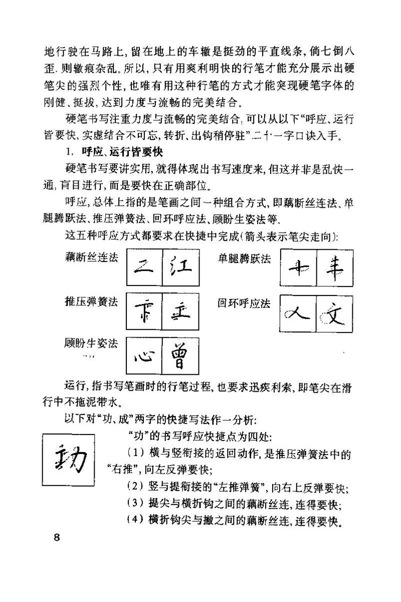 钱沛云 硬笔书法技巧 字帖