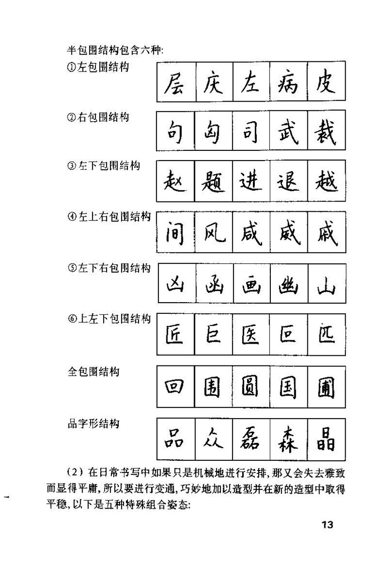 钱沛云 硬笔书法技巧 字帖