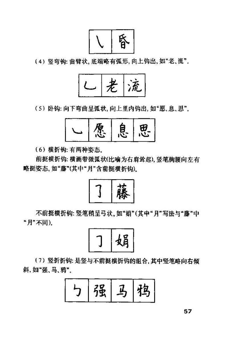 钱沛云 硬笔书法技巧 字帖