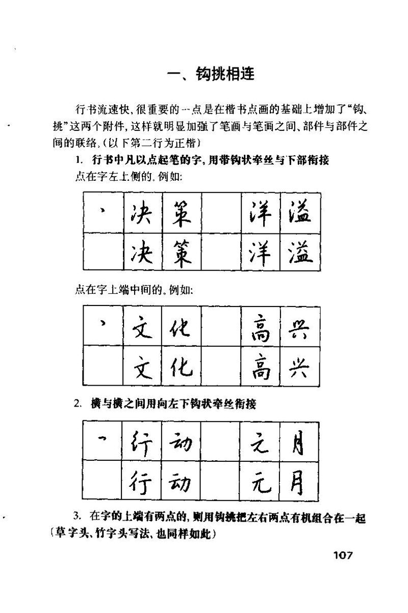 钱沛云 硬笔书法技巧 字帖