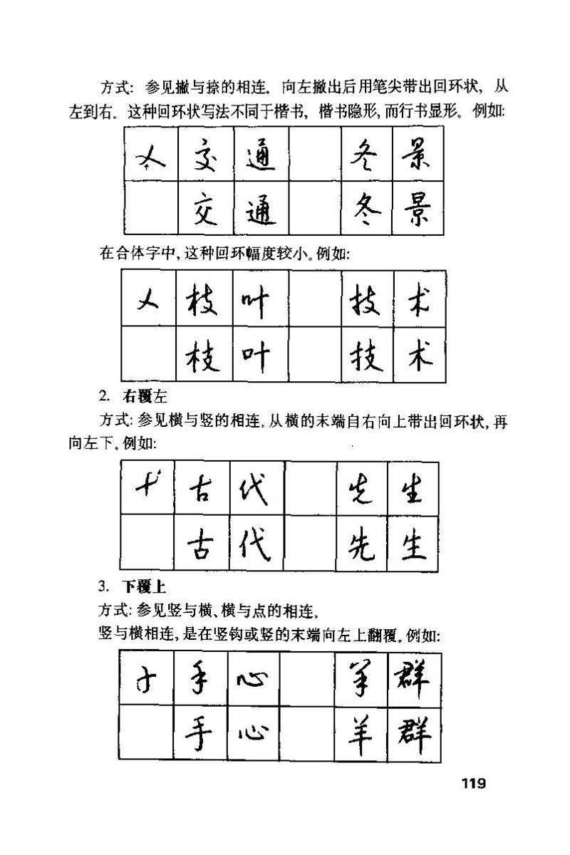 钱沛云 硬笔书法技巧 字帖