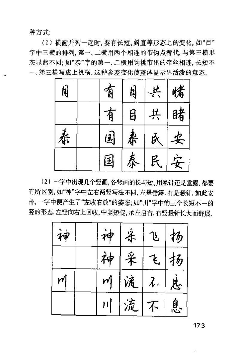 钱沛云 硬笔书法技巧 字帖