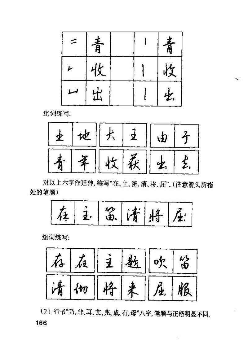 钱沛云 硬笔书法技巧 字帖