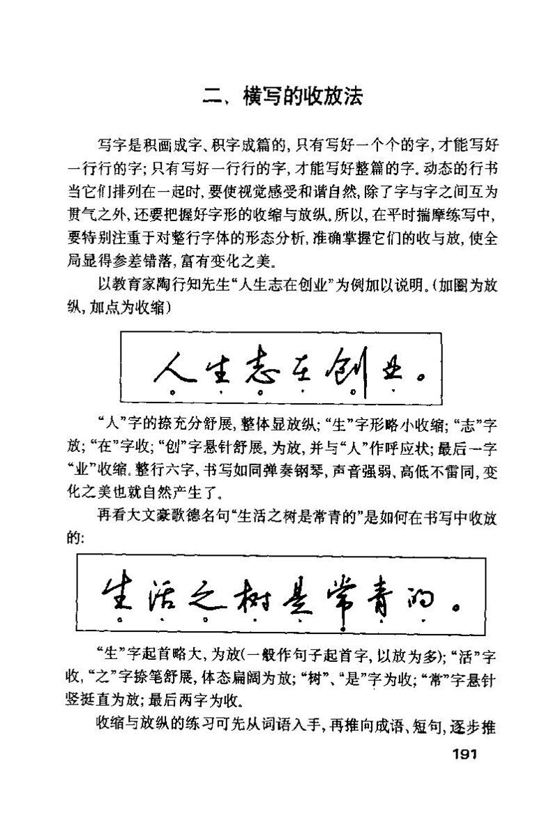 钱沛云 硬笔书法技巧 字帖