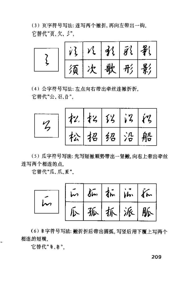钱沛云 硬笔书法技巧 字帖