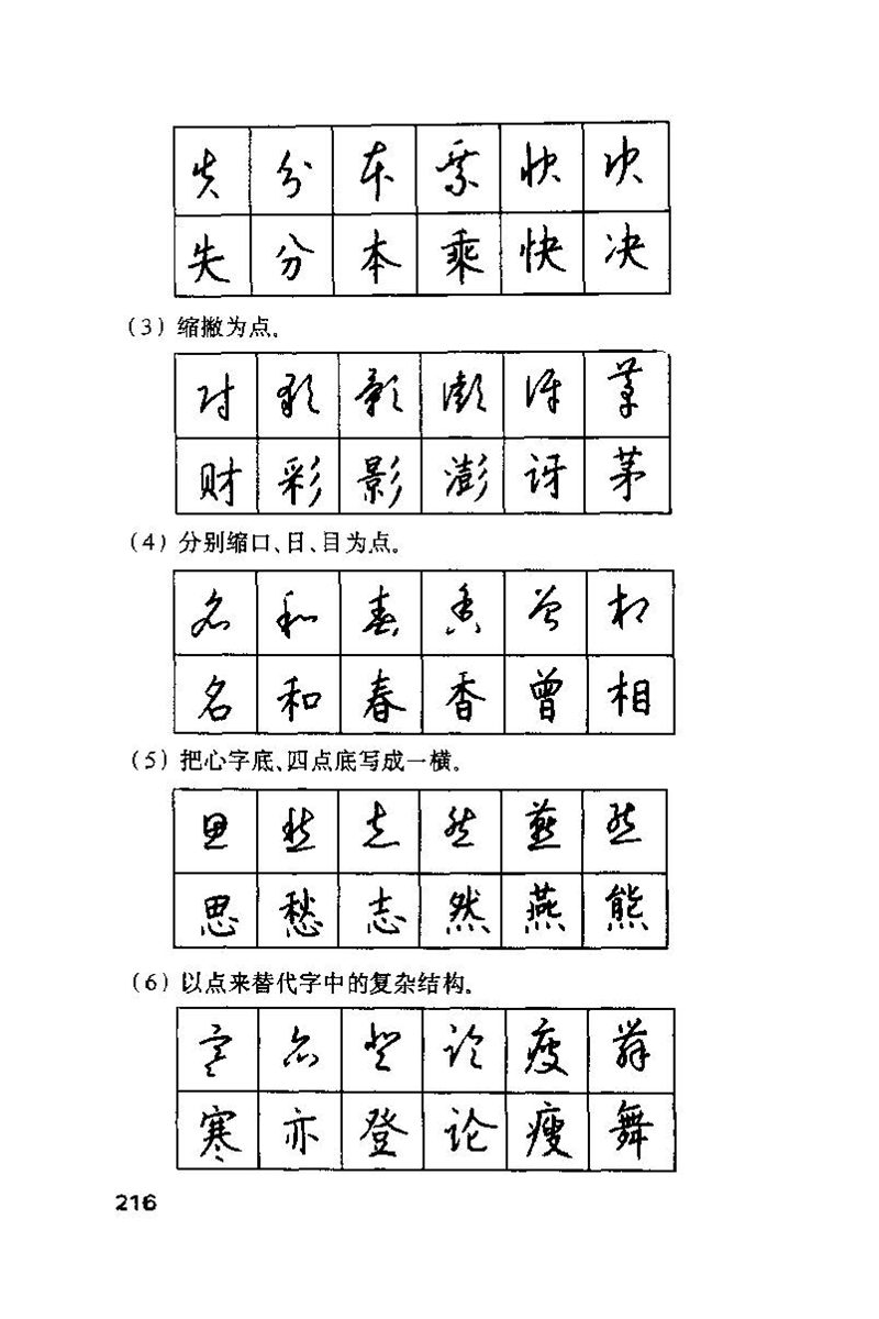 钱沛云 硬笔书法技巧 字帖