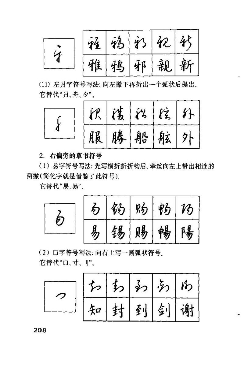 钱沛云 硬笔书法技巧 字帖
