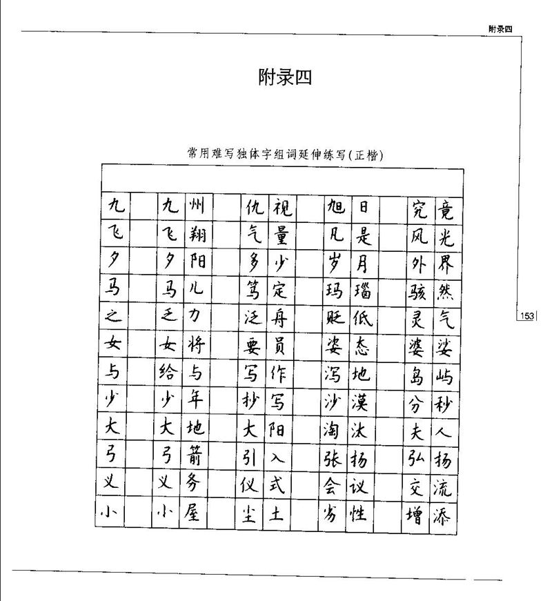 钱沛云 硬笔书法五十讲 字帖