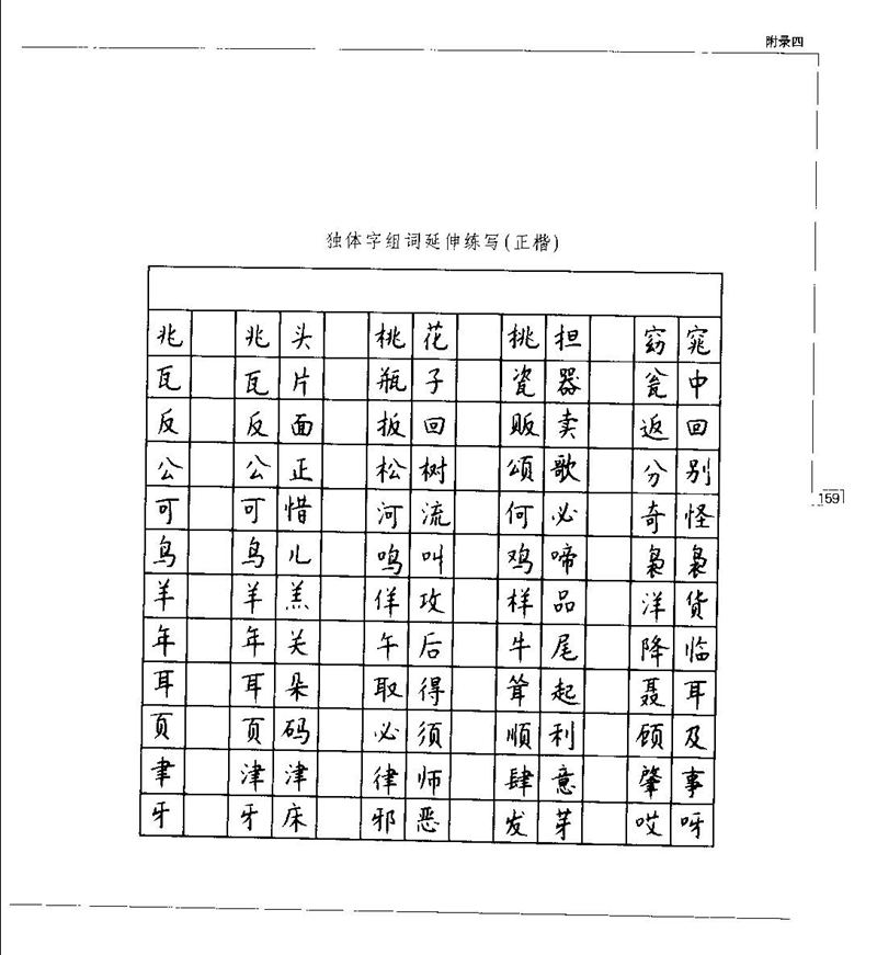 钱沛云 硬笔书法五十讲 字帖