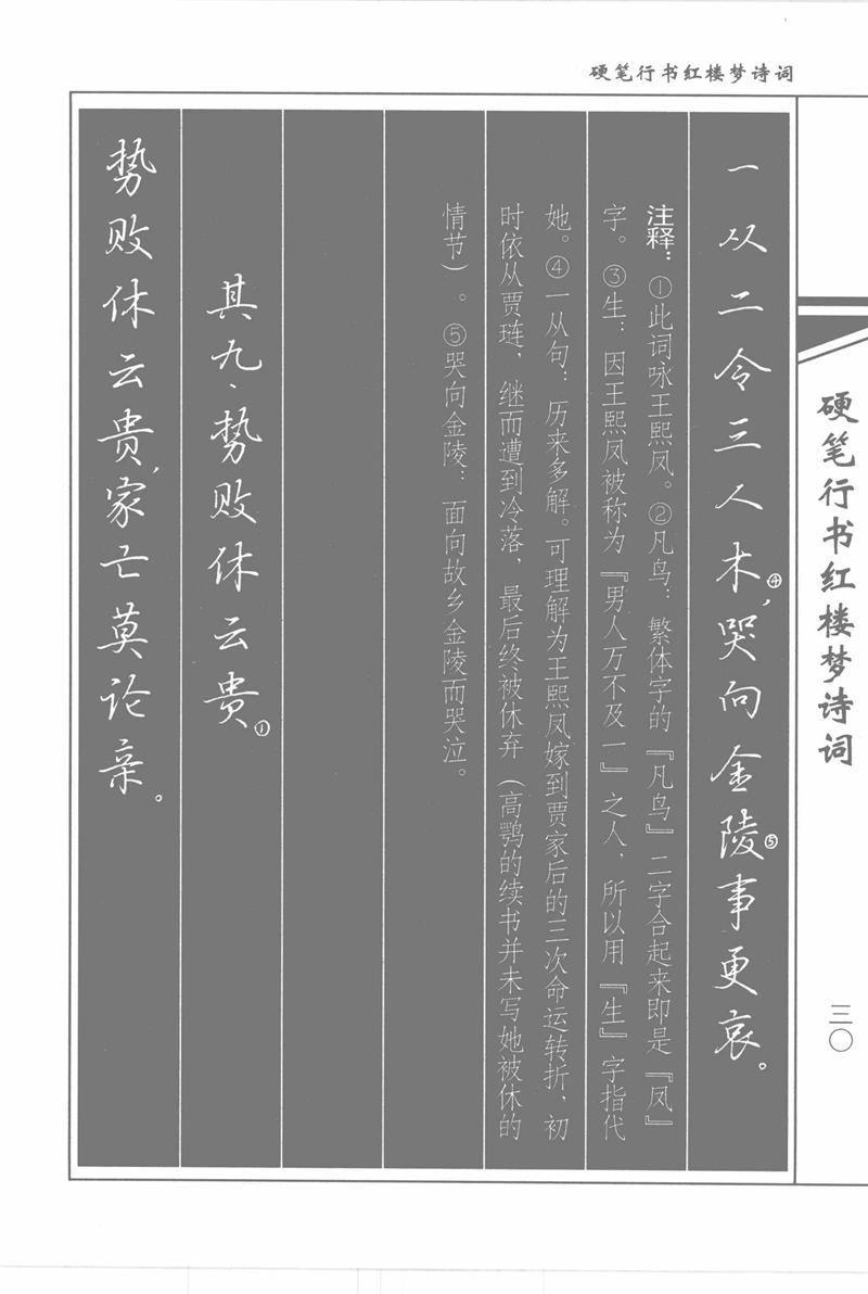 吴玉生硬笔行书红楼梦诗词