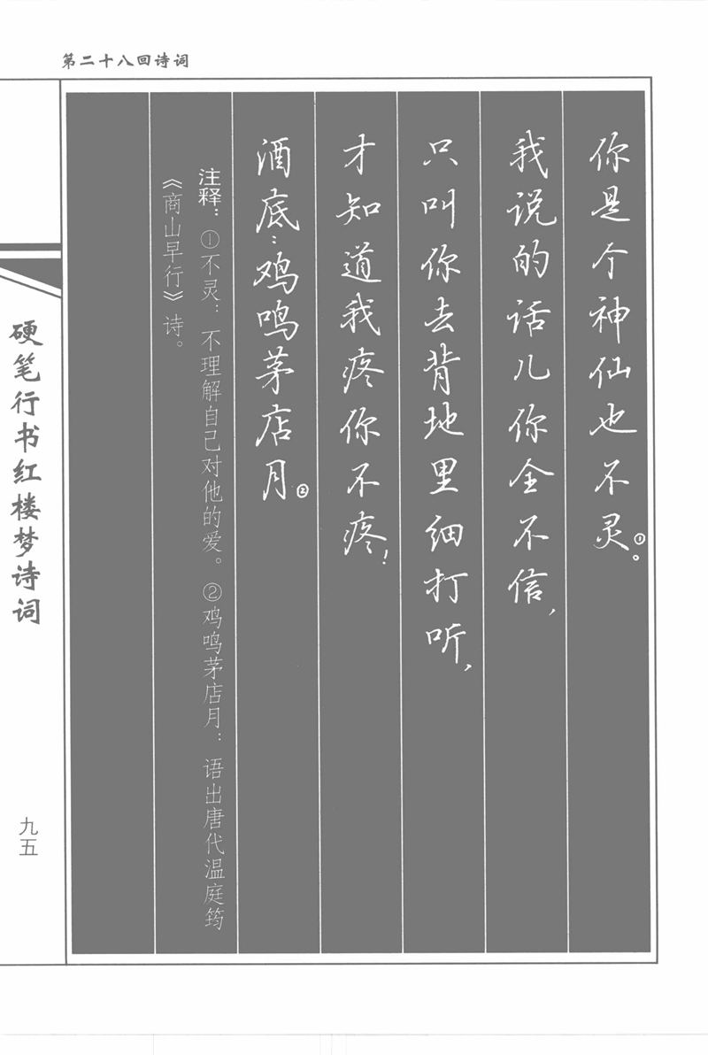 吴玉生硬笔行书红楼梦诗词