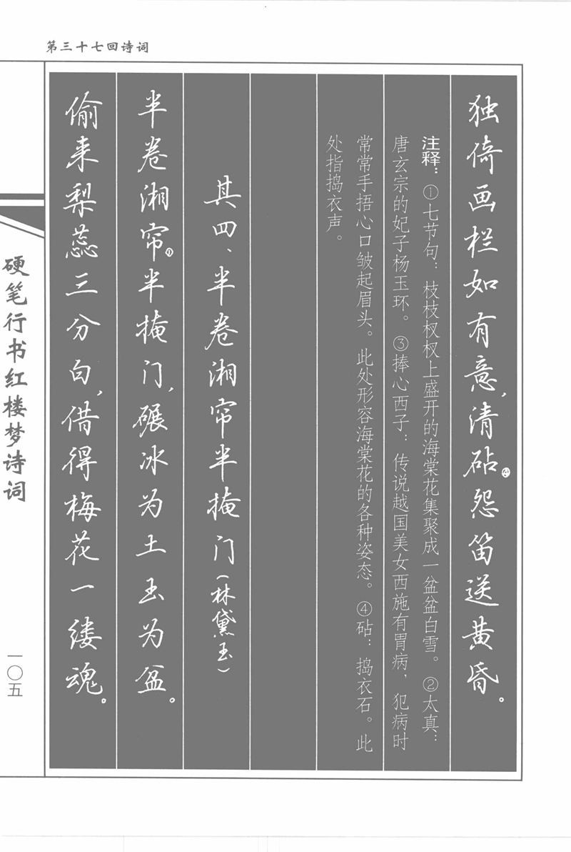 吴玉生硬笔行书红楼梦诗词