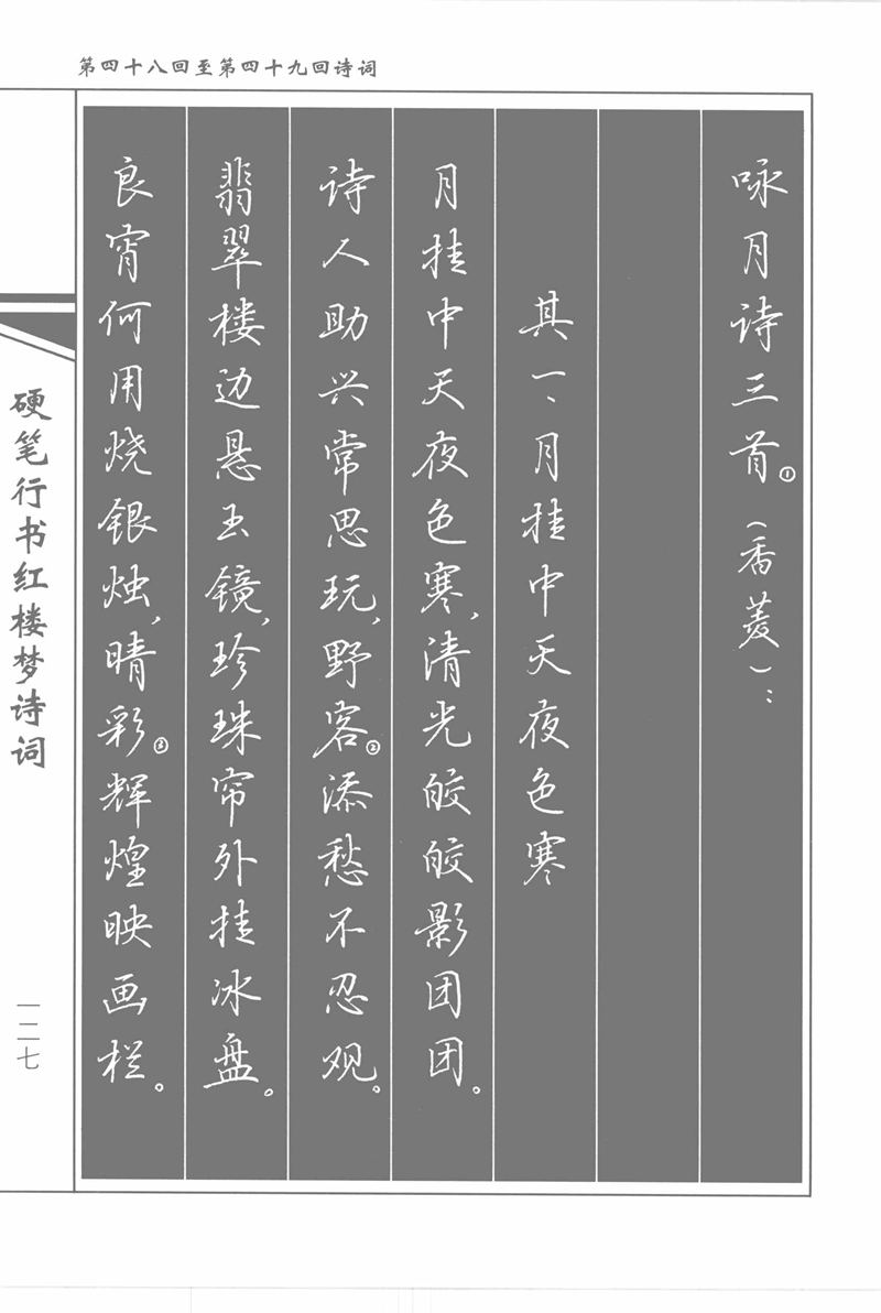 吴玉生硬笔行书红楼梦诗词