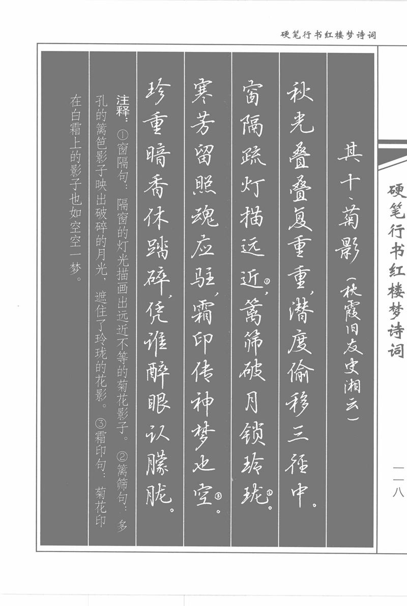 吴玉生硬笔行书红楼梦诗词