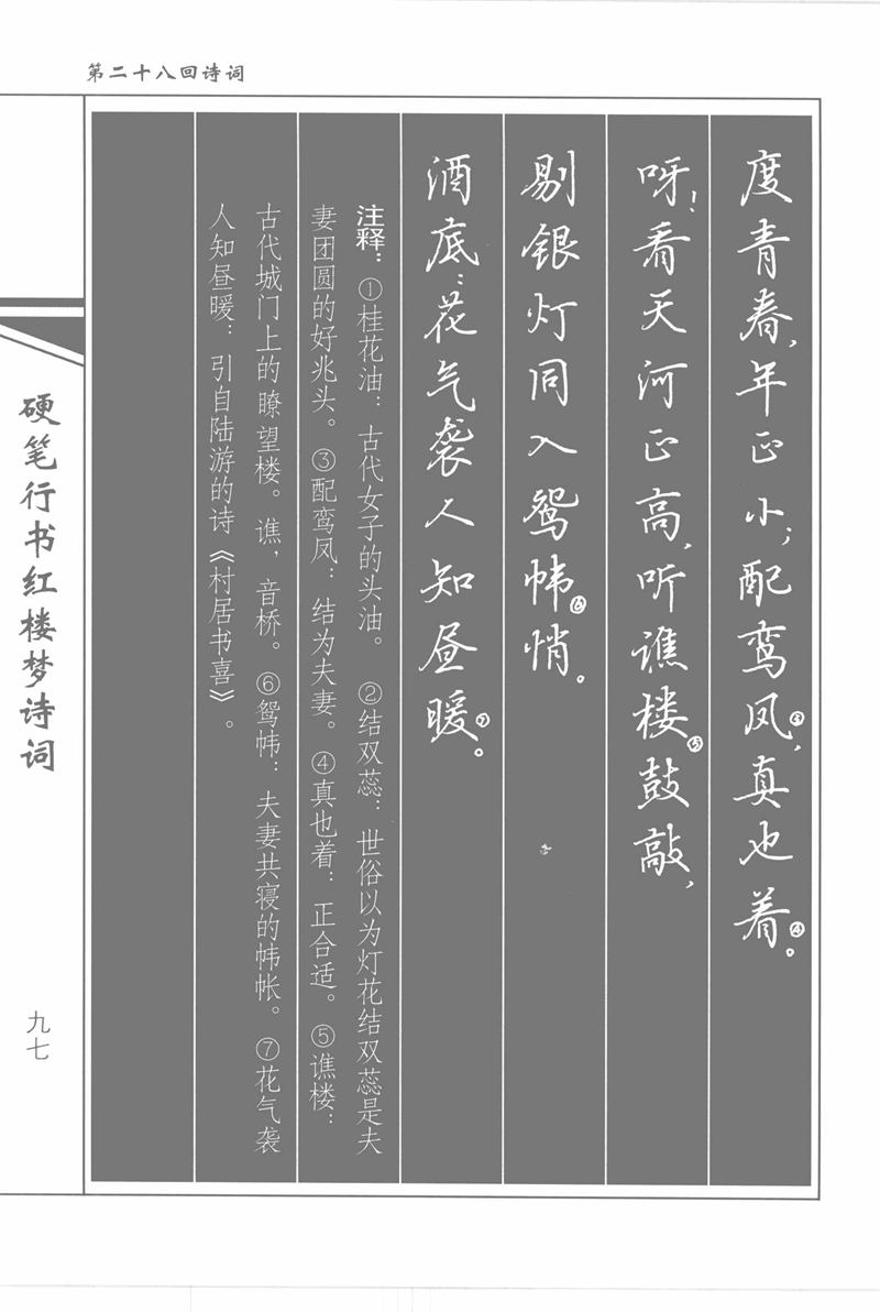 吴玉生硬笔行书红楼梦诗词