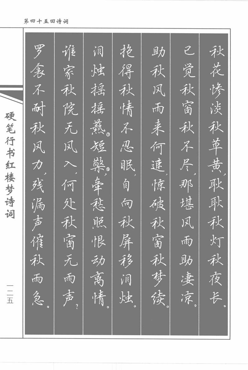 吴玉生硬笔行书红楼梦诗词
