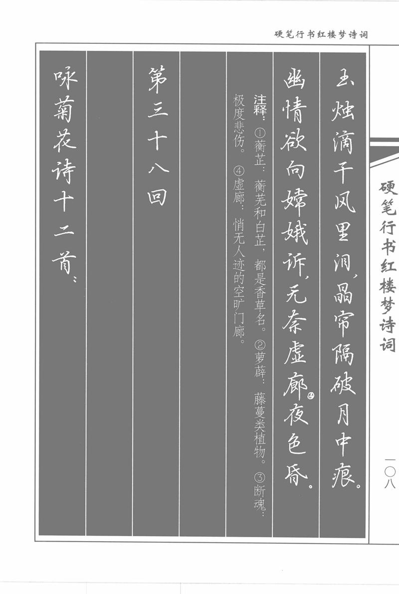 吴玉生硬笔行书红楼梦诗词