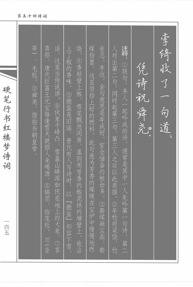 吴玉生硬笔行书红楼梦诗词
