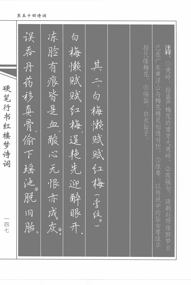 吴玉生硬笔行书红楼梦诗词