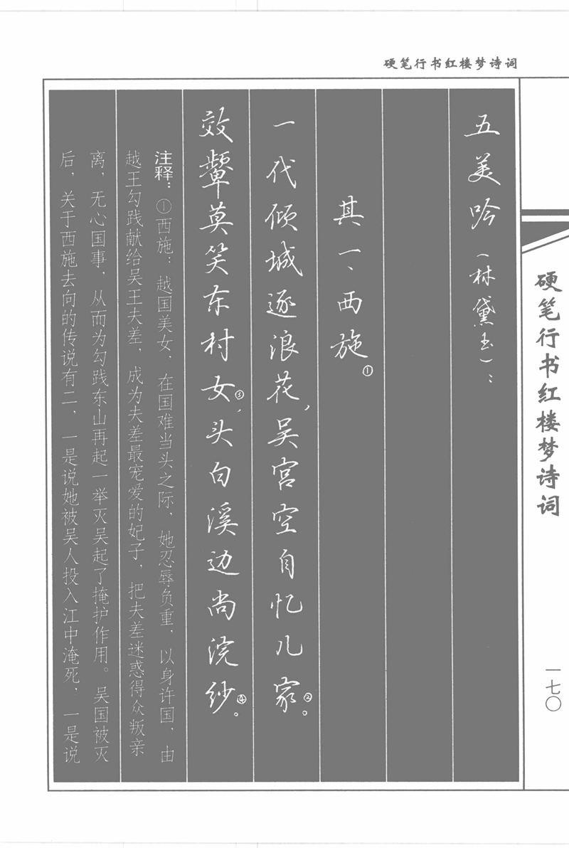 吴玉生硬笔行书红楼梦诗词