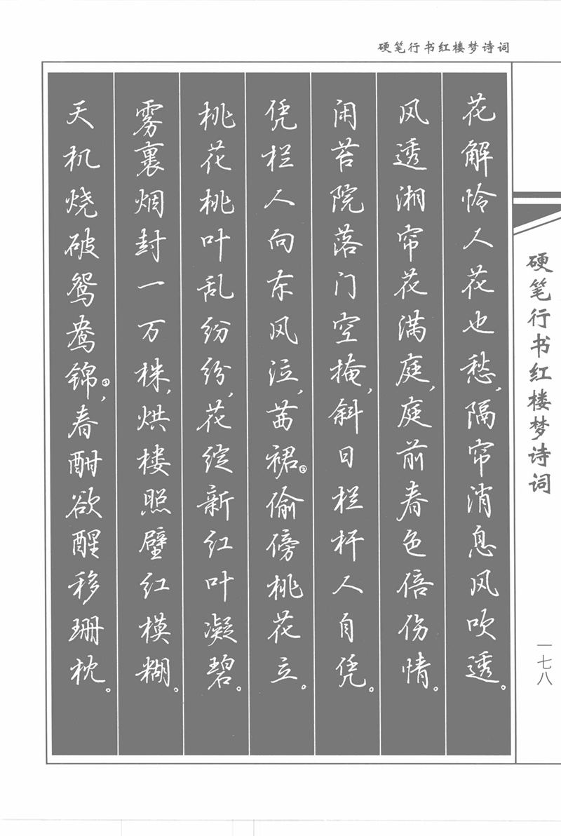 吴玉生硬笔行书红楼梦诗词