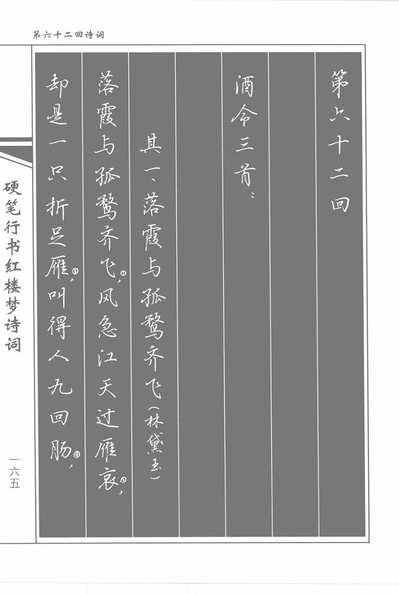 吴玉生硬笔行书红楼梦诗词
