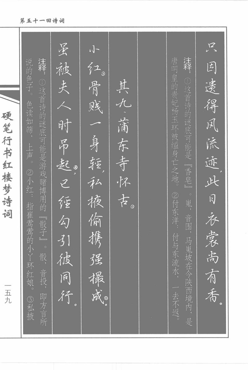 吴玉生硬笔行书红楼梦诗词