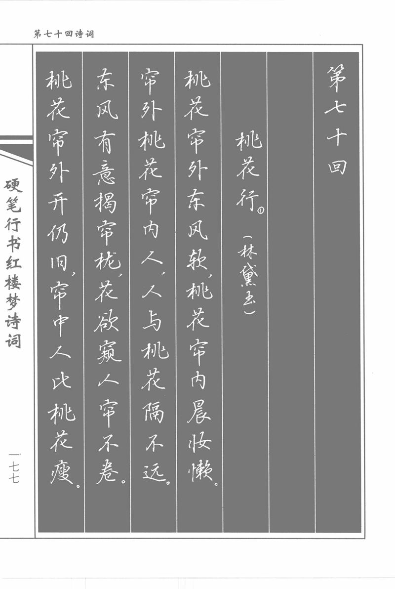 吴玉生硬笔行书红楼梦诗词