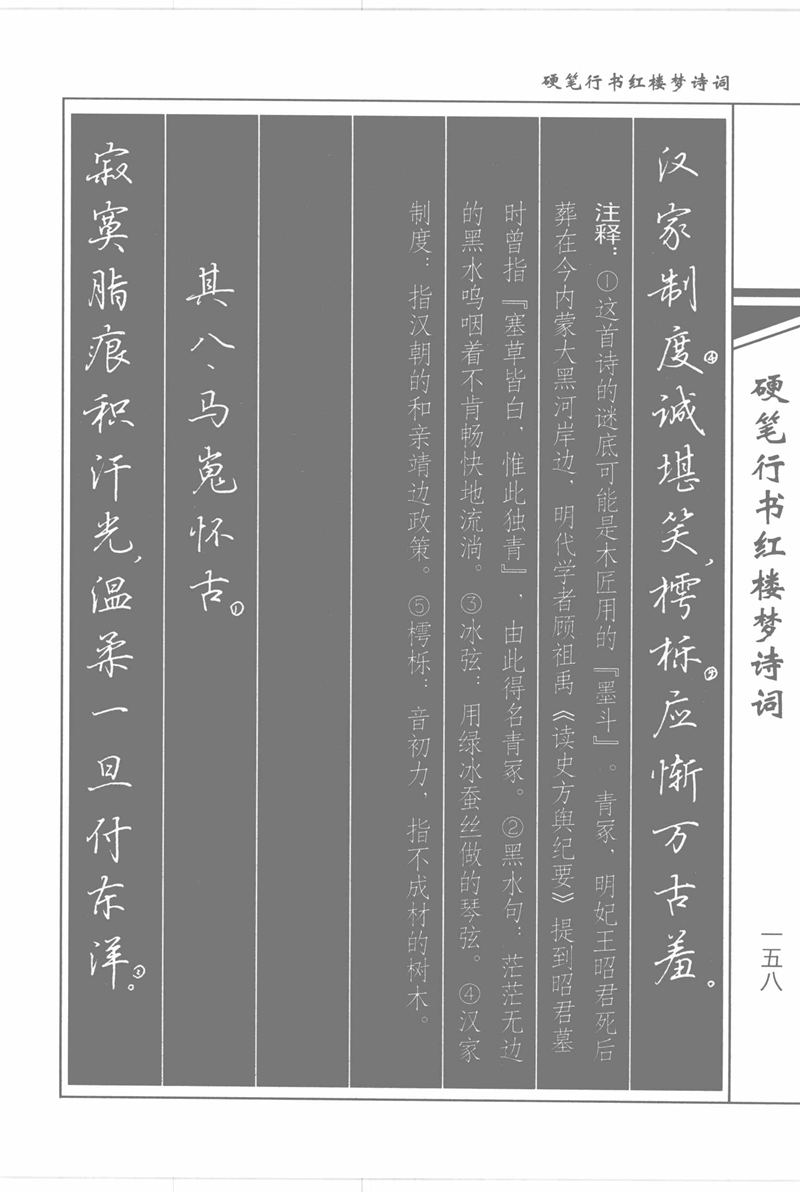吴玉生硬笔行书红楼梦诗词
