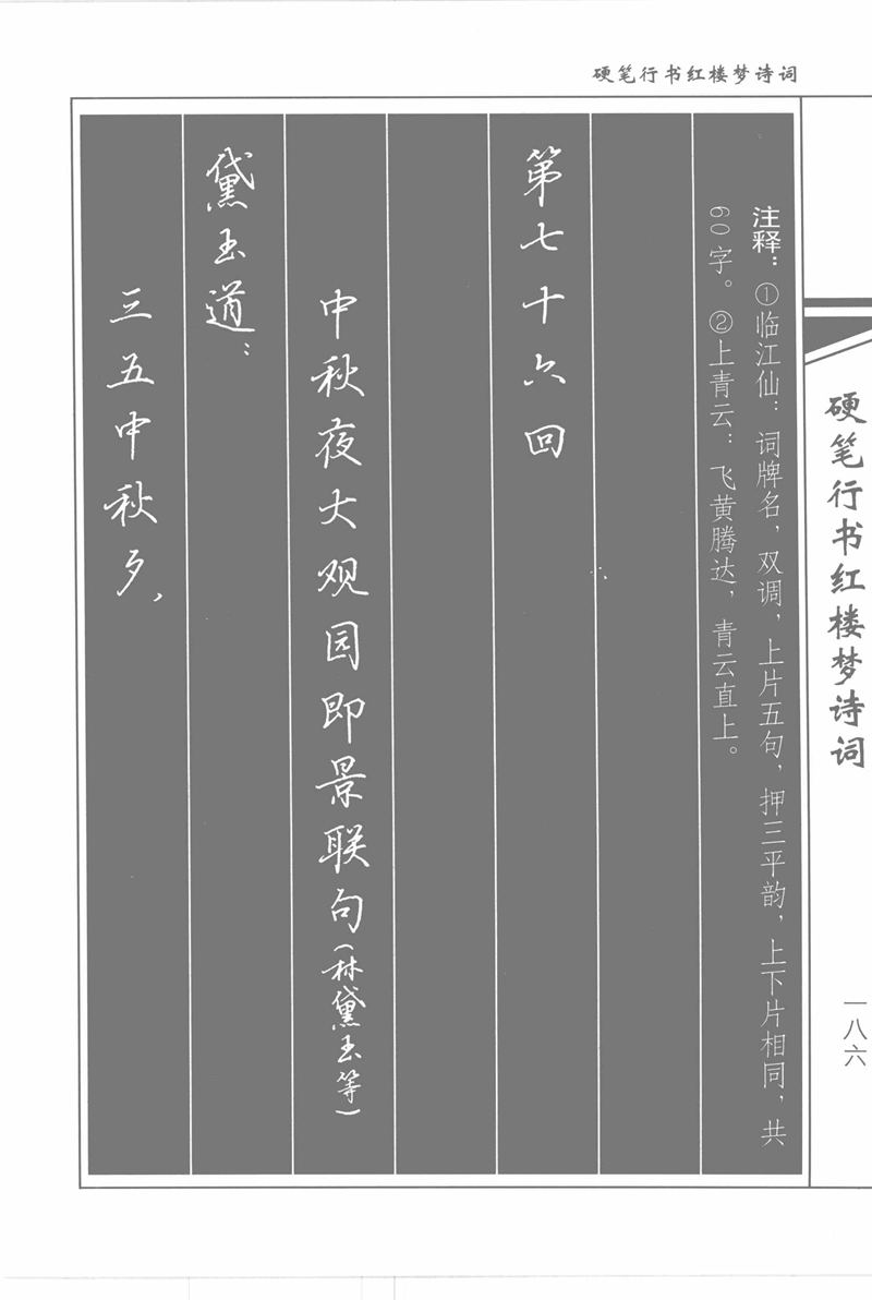 吴玉生硬笔行书红楼梦诗词