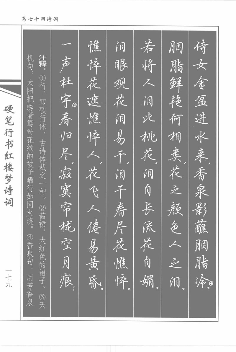 吴玉生硬笔行书红楼梦诗词