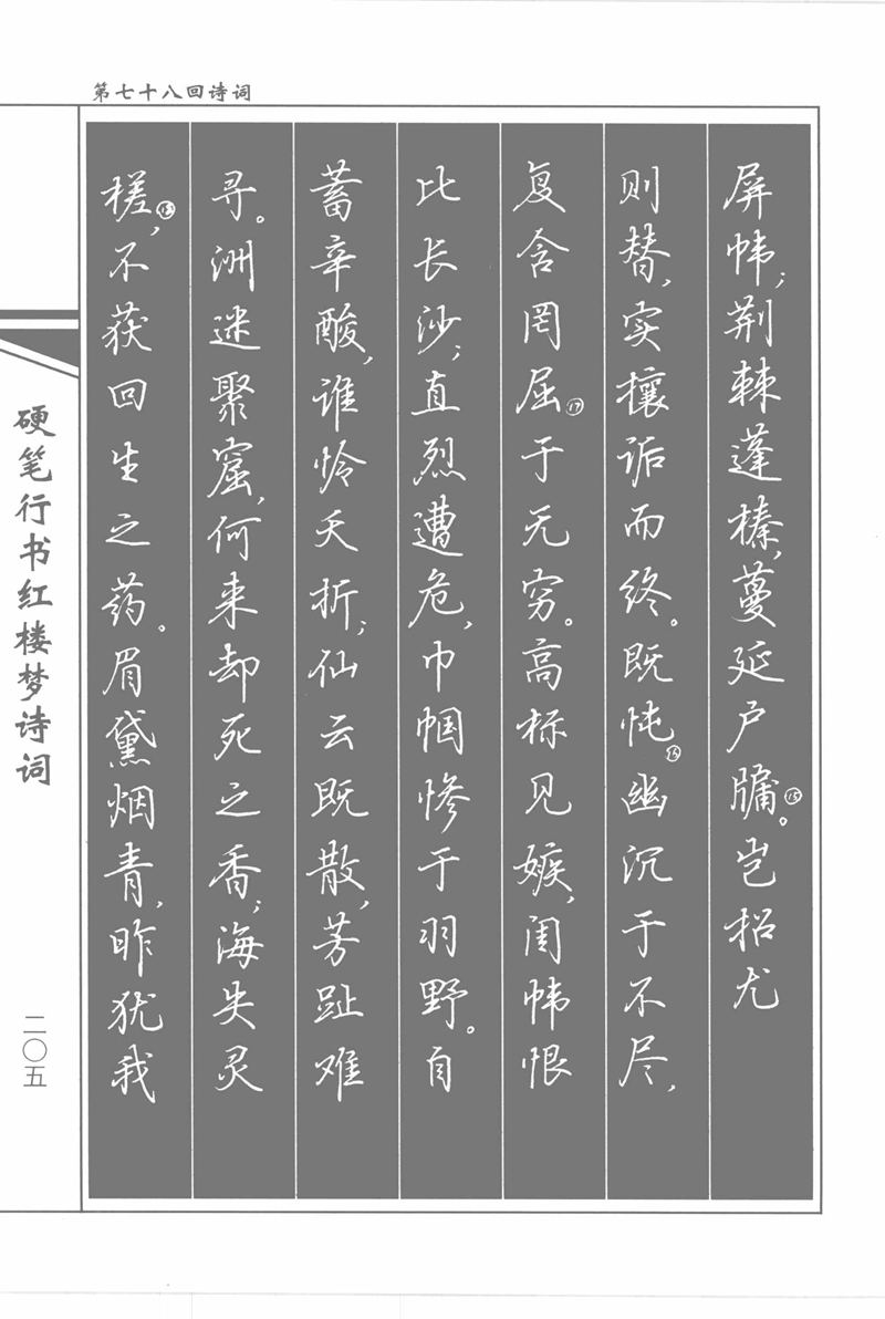 吴玉生硬笔行书红楼梦诗词