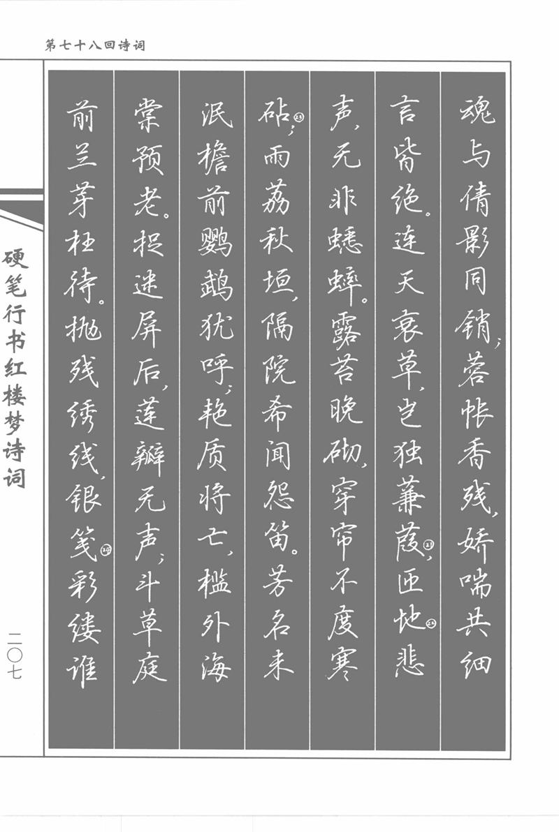 吴玉生硬笔行书红楼梦诗词
