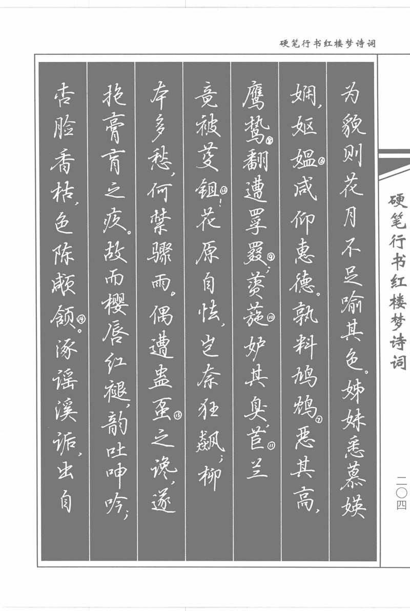 吴玉生硬笔行书红楼梦诗词