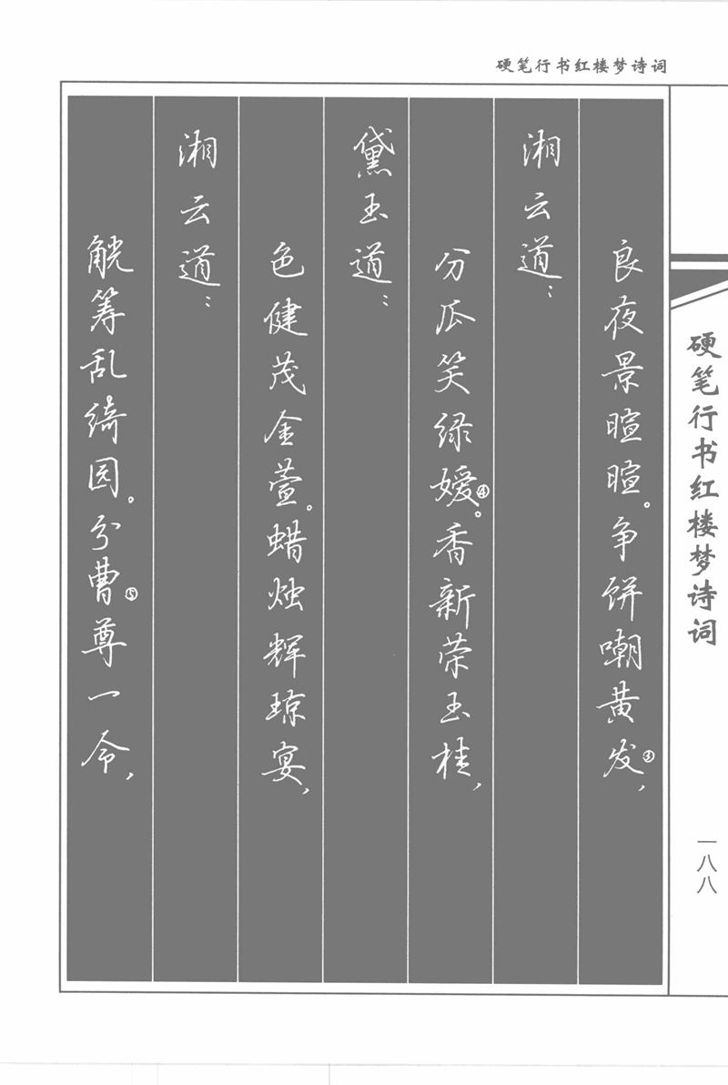 吴玉生硬笔行书红楼梦诗词
