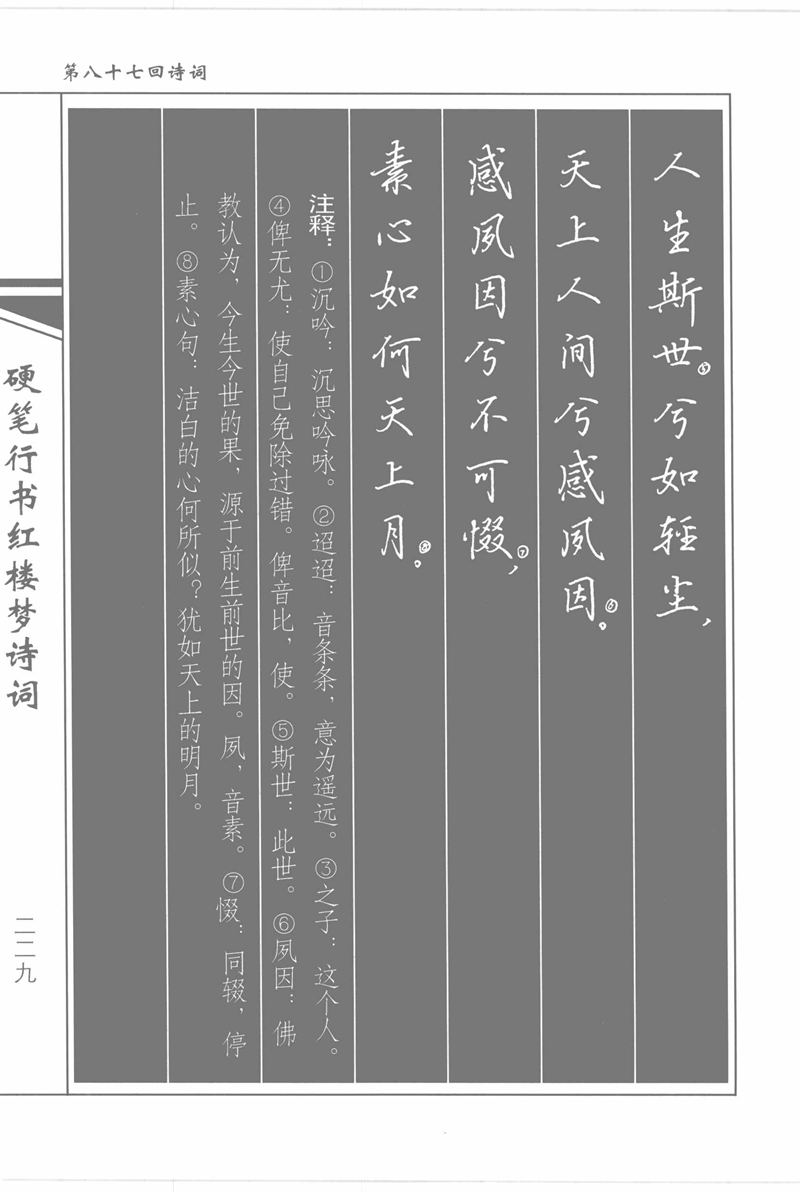 吴玉生硬笔行书红楼梦诗词
