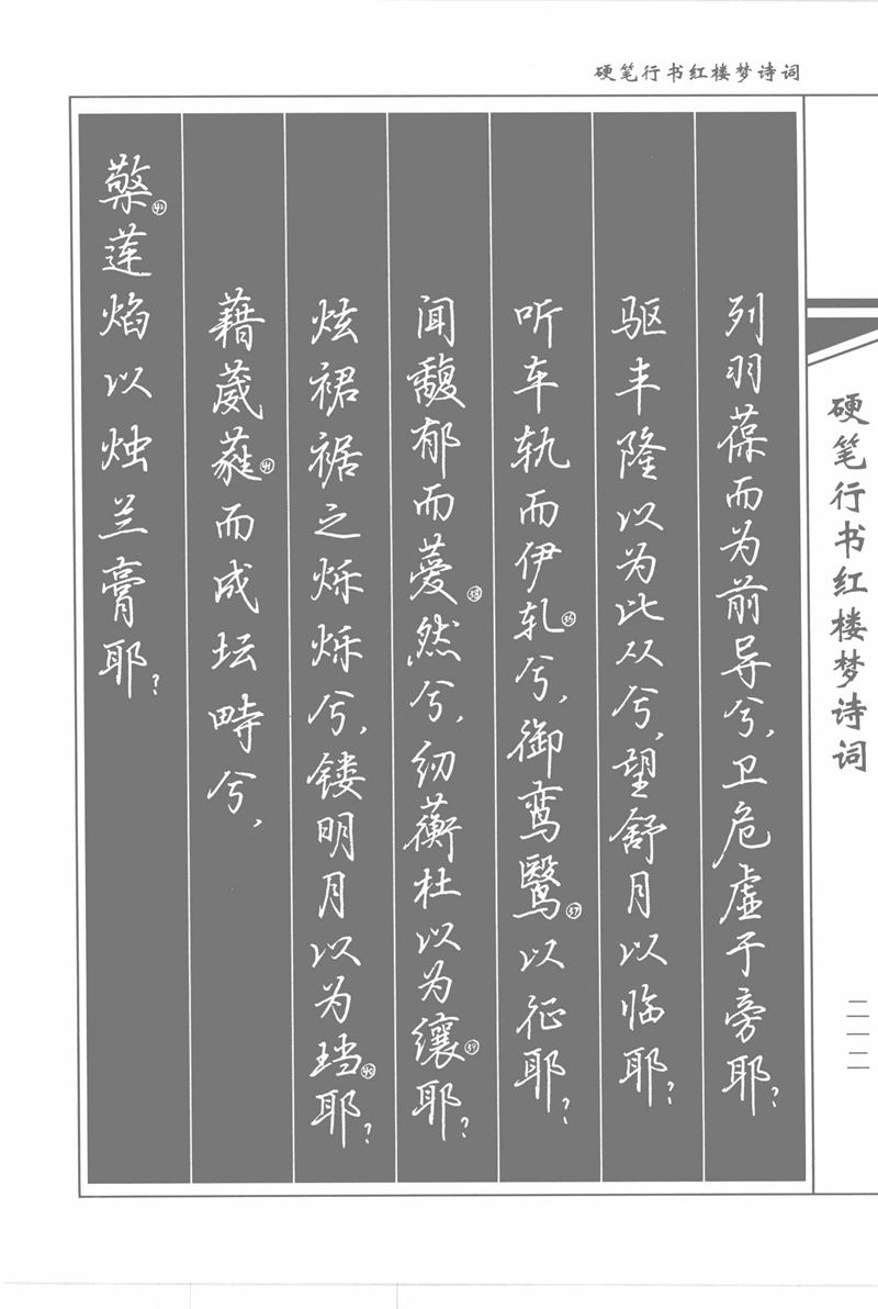 吴玉生硬笔行书红楼梦诗词
