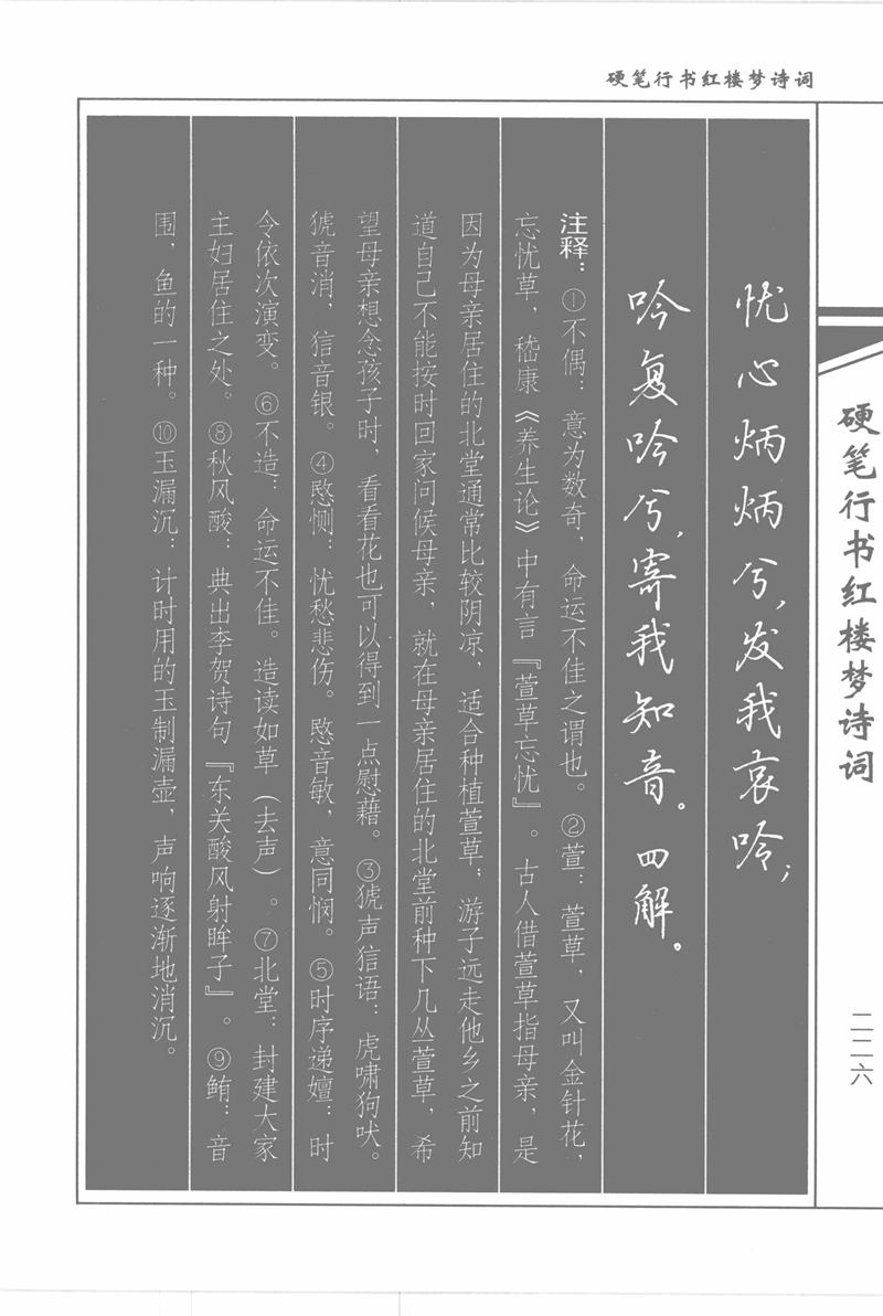 吴玉生硬笔行书红楼梦诗词