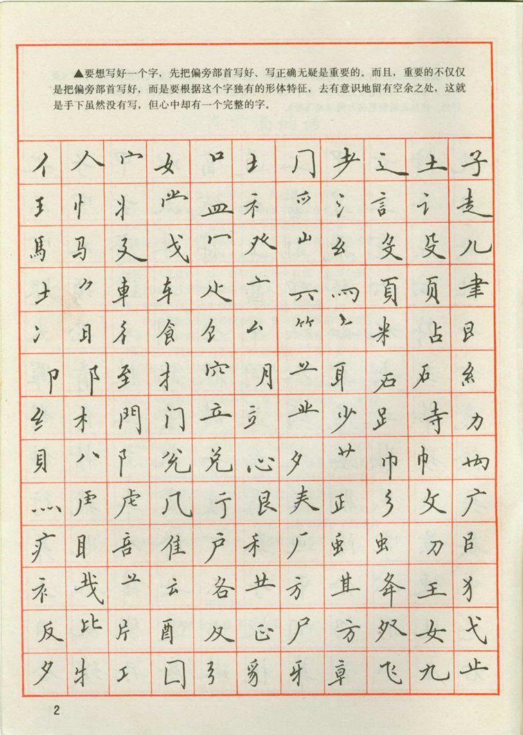 田英章 钢笔楷书实用技法字帖（1990年）