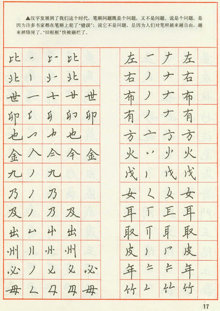 田英章 钢笔楷书实用技法字帖（1990年）