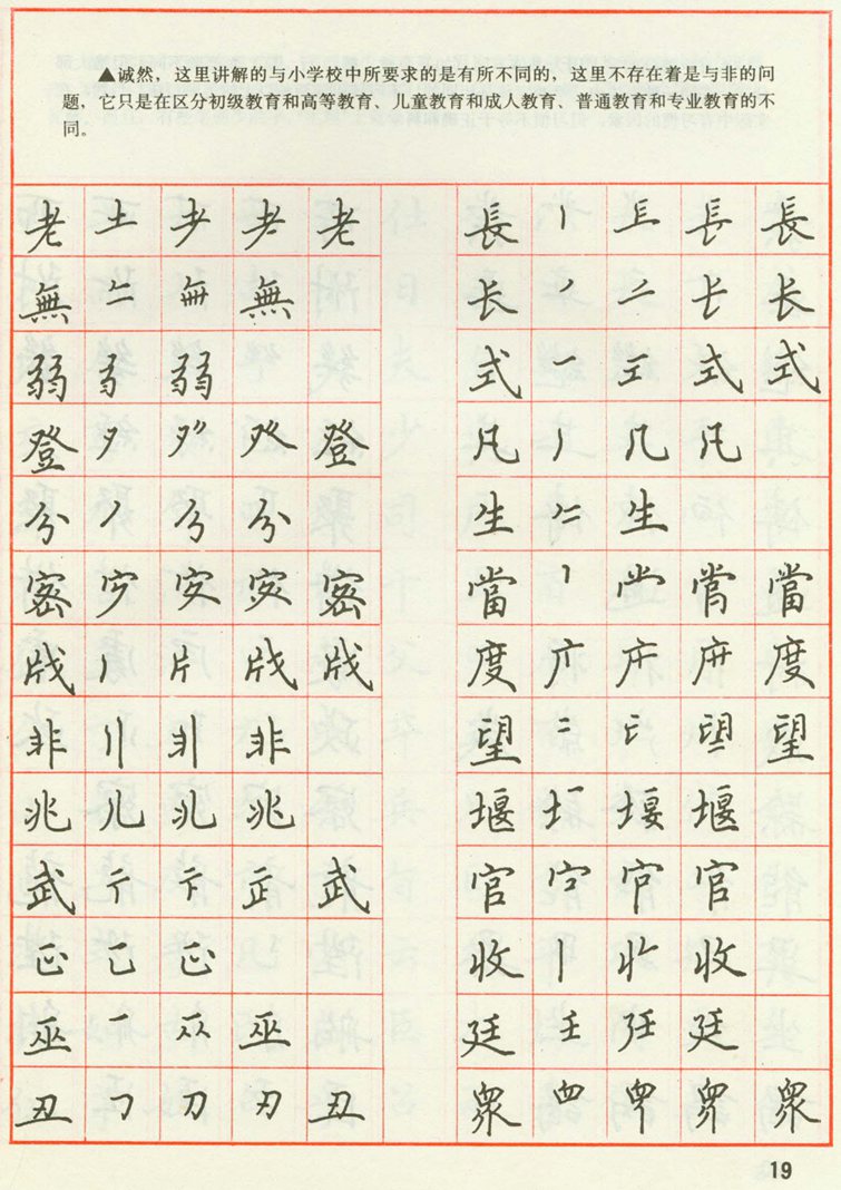 田英章 钢笔楷书实用技法字帖（1990年）