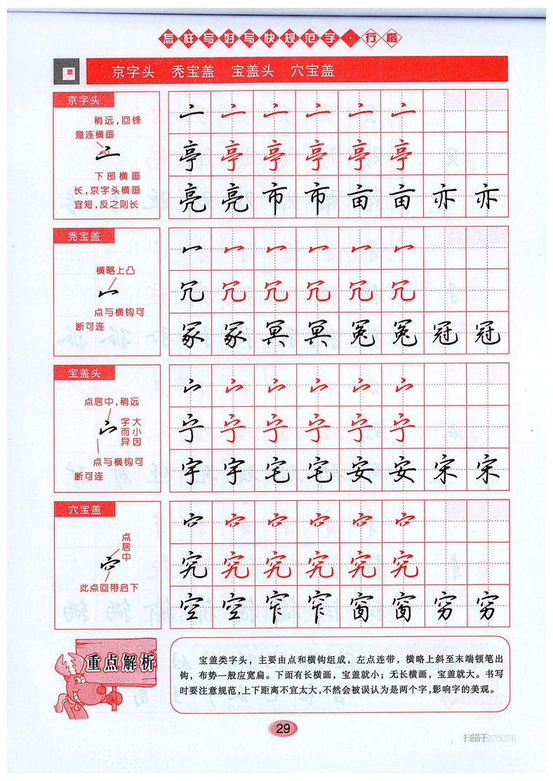 吴玉生《怎样写好写快规范字》行楷字帖
